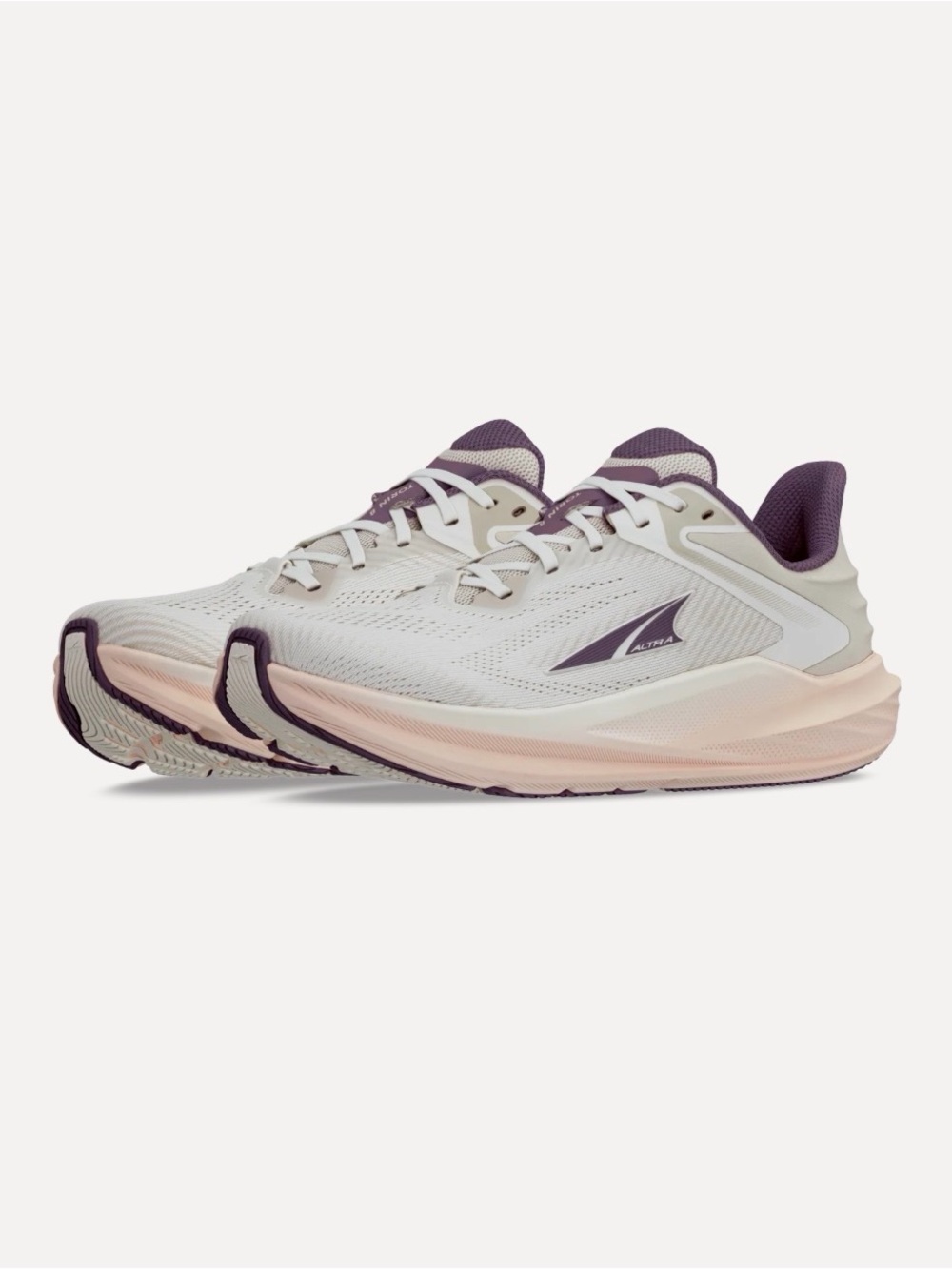 Altra Women's Torin 8 Running Shoe - White with Purple Accents